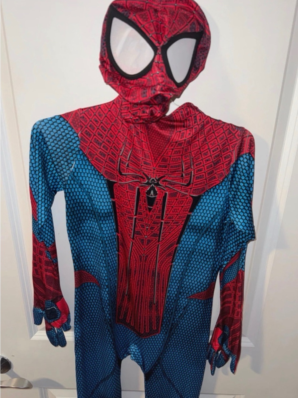 Kids Red and Blue Spider Superhero Costume